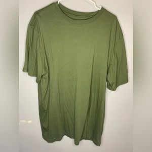 Plain olive green tee
